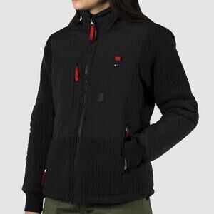 NWT Topo Designs Subalpine Polartec Sherpa Black Fleece Zip Up Jacket